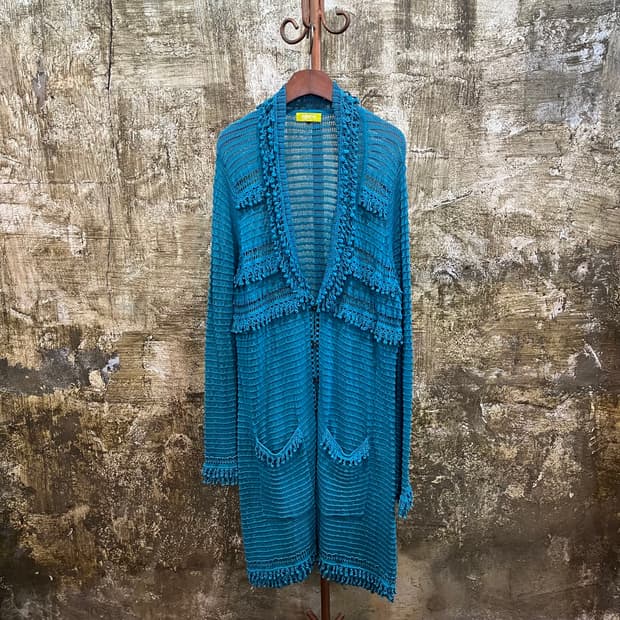 히로코 비스 히로코 코시노 니트 롱 가디건 hiroko koshino 