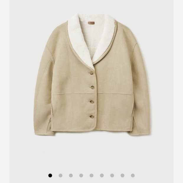 Ged 게드 WOOL REVERSIBLE SUEDE FUR JACKET