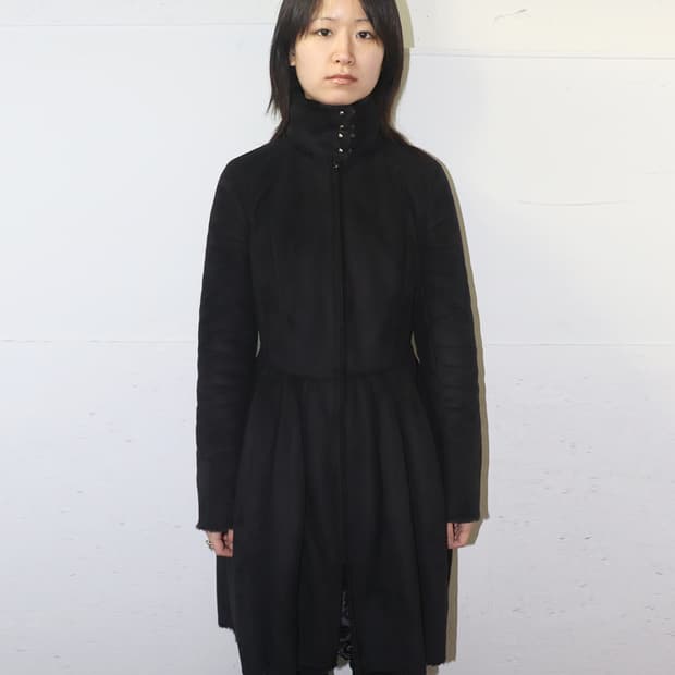 아르마니 익스체인지 시어링 코트