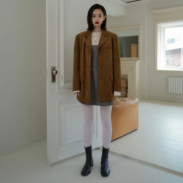 오버듀플레어 스웨이드 자켓