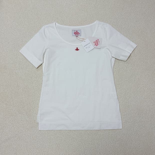 비비안웨스트우드 코튼 베이직 반팔 티셔츠