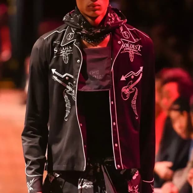 더솔로이스트 18ss 웨스턴 셔츠