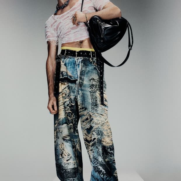 코데즈 컴바인 비대칭 하이넥 레더자켓 램스킨