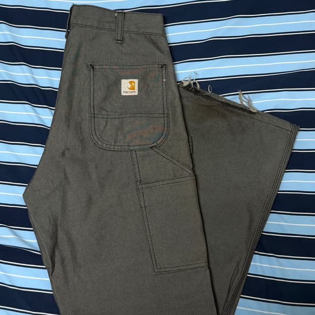 Carhartt grey cut-off work pants