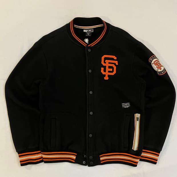 90s Def Jam 샌프란시스코 블랙 야구잠바