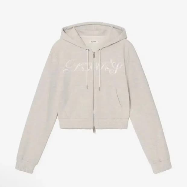  마지막내림)글로니 보니 크롭 후드집업 s