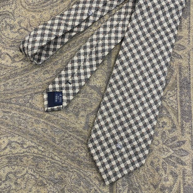 BURBERRY 버버리 실크 체크 넥타이 하이엔드 명품 타이