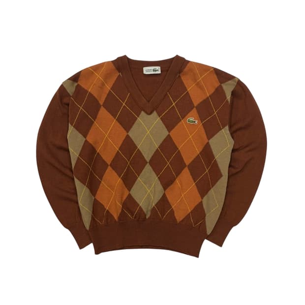 Lacoste 라코스테 빈티지 아가일 니트 