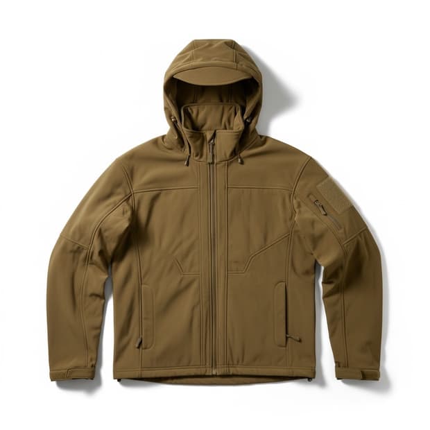 엑스톤즈 카키색 후드 드라이라이드 소프트쉘 리콘 투웨이 자켓 