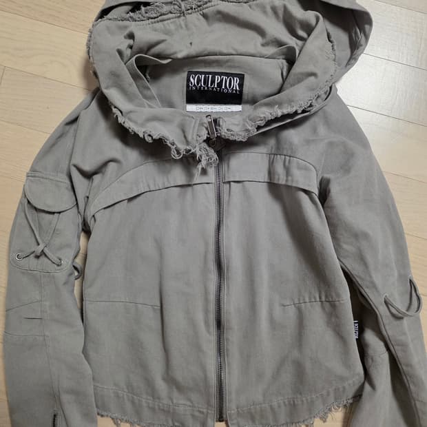 Sculptor Low Edge Cotton Jacket Gray