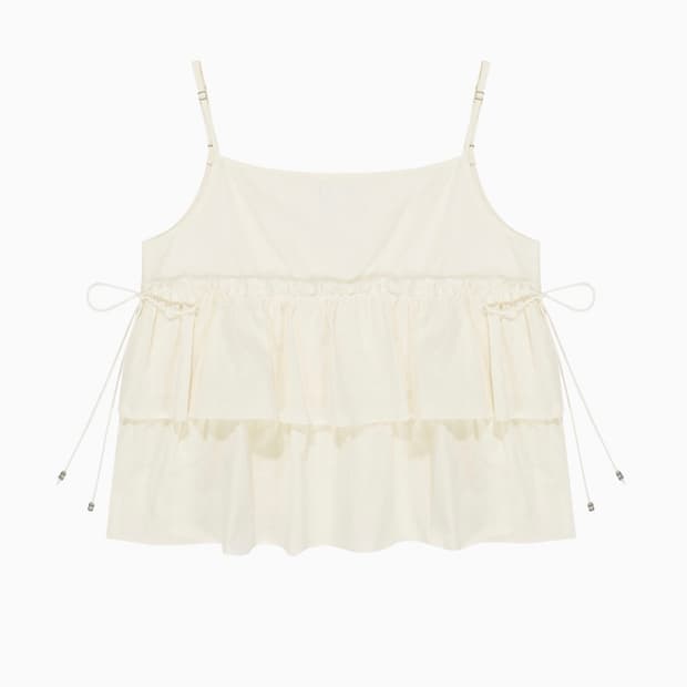 오헤시오 CUTTING CANCAN SLEEVELESS, IVORY