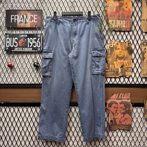 00s 노티카 코튼 카고 팬츠 사이드 포켓 포인트