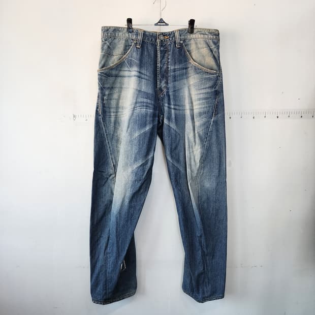 리바이스 빈티지 워싱 데님 청바지