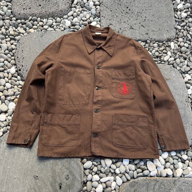 OLD VINTAGE FRENCH BROWN 빈티지프렌치워크자켓