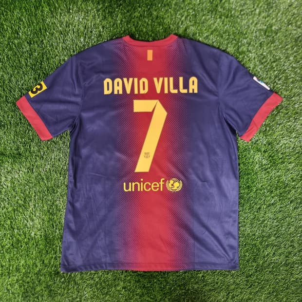 12-13시즌 바르셀로나 홈 유니폼 #7 다비드 비야