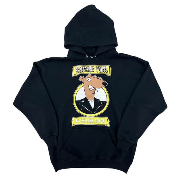 빈티지 90s Screeching Weasel 밴드 후디