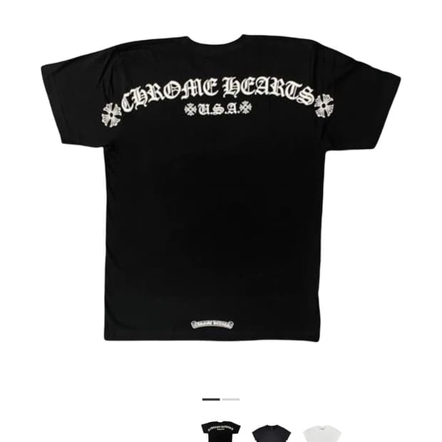 CH Script letter logo tee