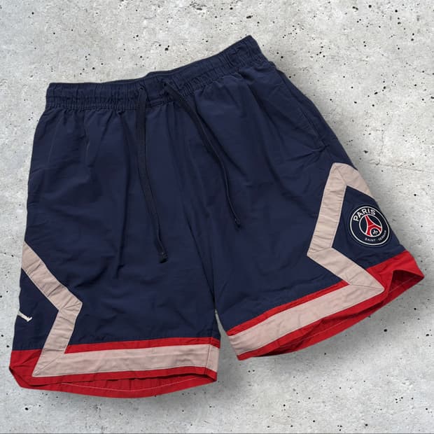 [M] PSG 조던 파리 나일론 네이비 반바지 팬츠 C567