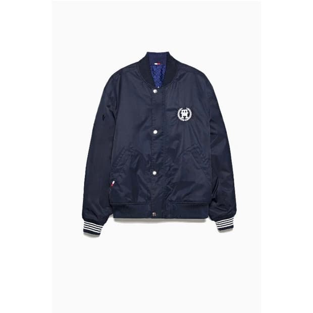 [새상품] 타미힐피거 리버시블 바시티 자켓 L