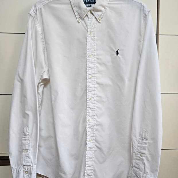 폴로 랄프로렌 커스텀핏 화이트 셔츠(105)