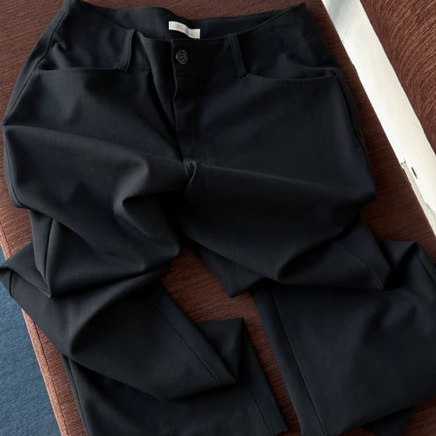 Poly rayon blend stretched trousers