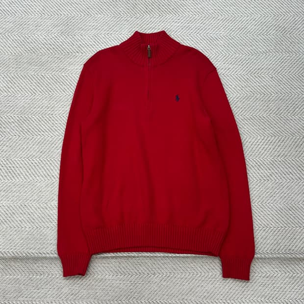 폴로 랄프로렌 반집업 니트 r2202