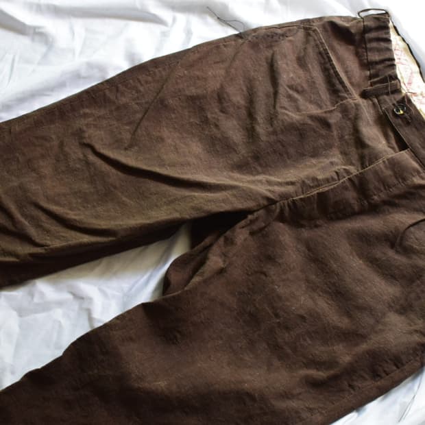 Cottle leaf vein tailor made pants