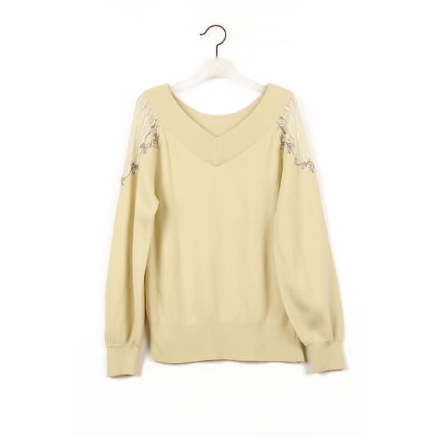 AXES FEMME 레이스스웨터(S) 