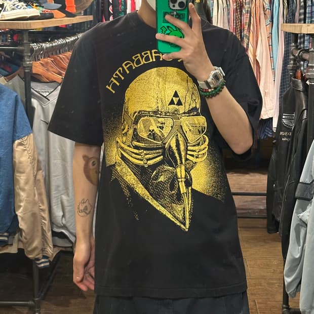 [HI] 빈티지 락 반팔티 블랙