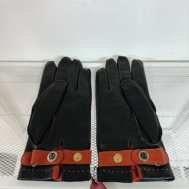 (정품/새상품) 덴츠 남성 브라운 양가죽 울 캐시미어 장갑