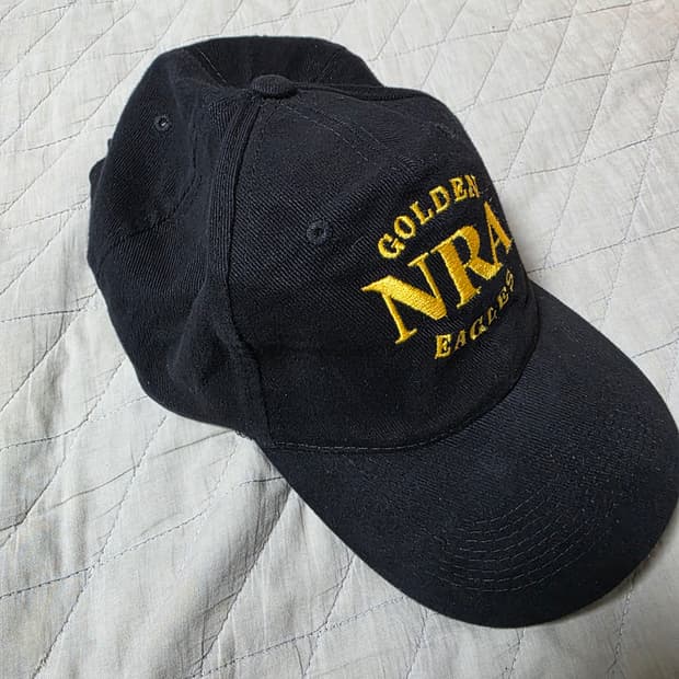 [OS] 빈티지 NRA 골든 이글 6패널 캡 블랙