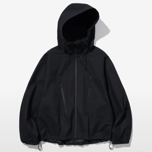 새상품급) 유니폼브릿지 zip wp 후드 바람막이 블랙 L