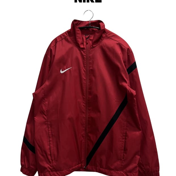 나이키 올드스쿨 바람막이 자켓 레드/블랙