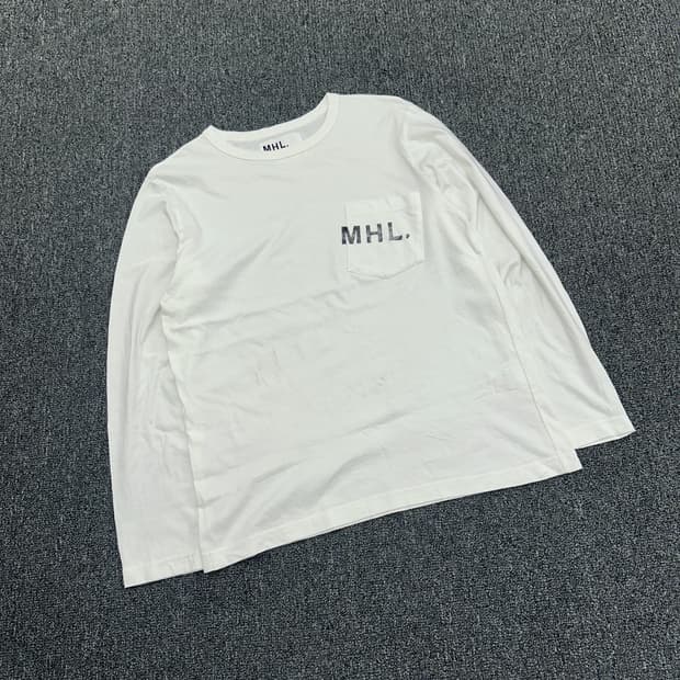 M) MHL 마가렛 호웰 슬림 롱슬리브 긴팔티