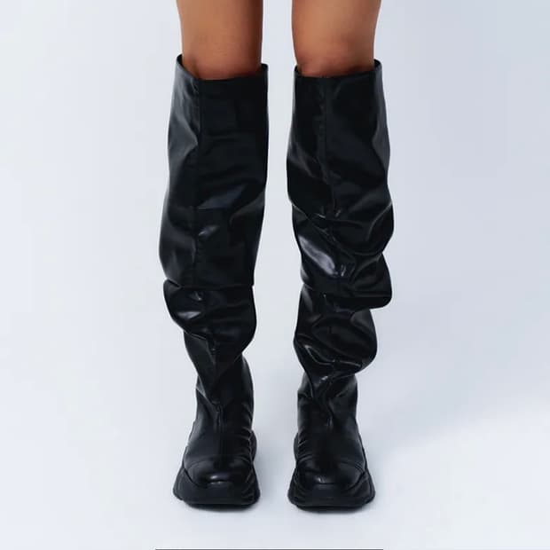 leey 엘이이와이 플랫폼 하이 롱 부츠