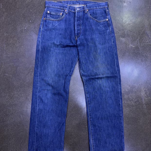 리바이스 501 00's 레귤러핏 지퍼 커스텀 데님팬츠 32