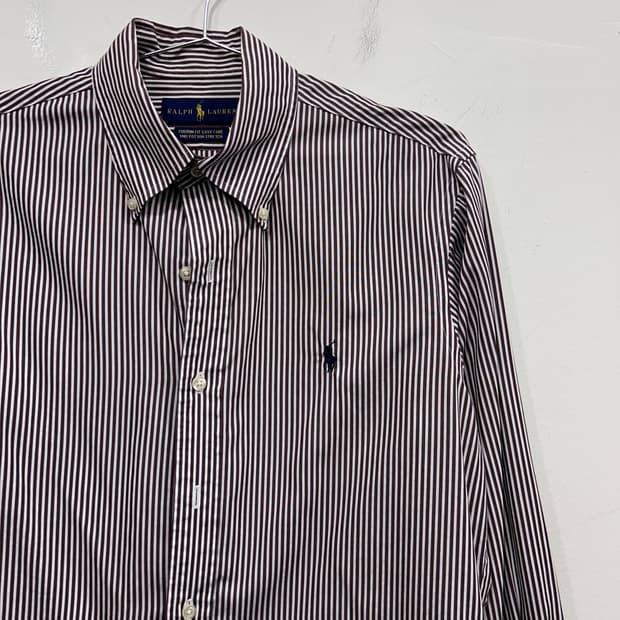 폴로 랄프로렌 커스텀핏 스몰포니 스트라이프 셔츠
