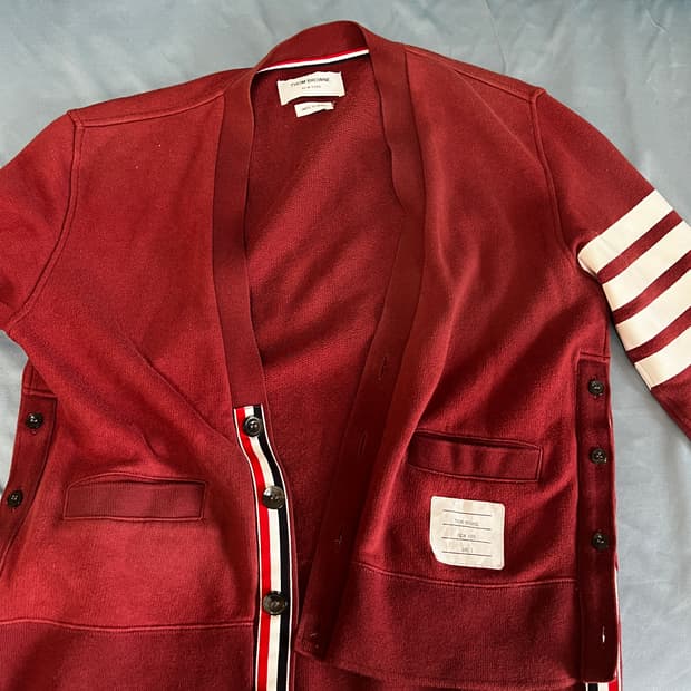 톰브라운 코튼 가디건