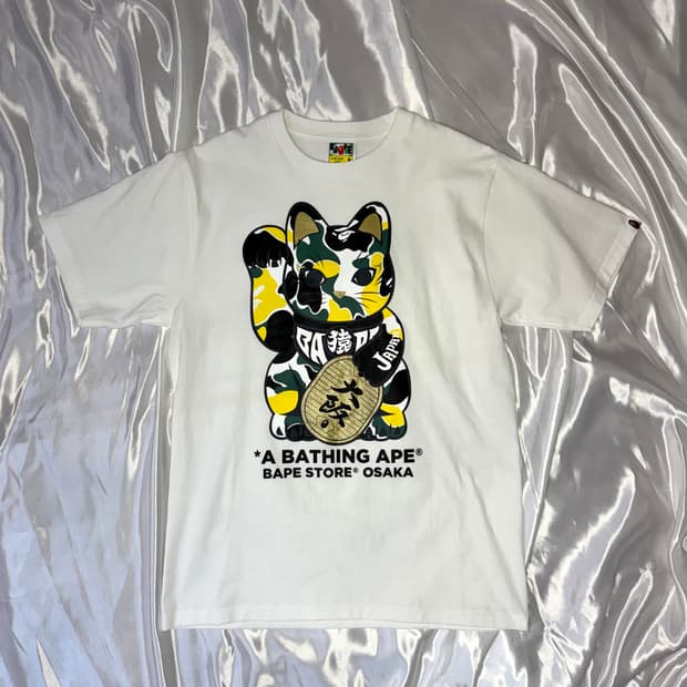 베이프 오사카 한정 마네키네코 반팔티 / BAPE Japan Exclus