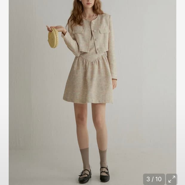 신스덴 페일 트위드 투피스