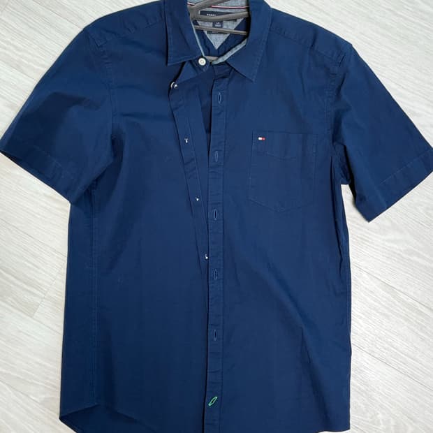 TOMMY HILFIGER 빈티지코튼로고반팔셔츠 L