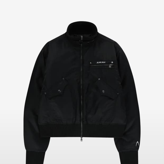아캄 High-Neck Bomber Jacket (Black) 1사이즈