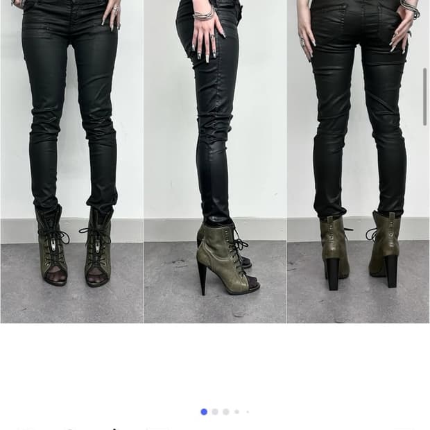 Maje Hard Coated Slim Denim Pants