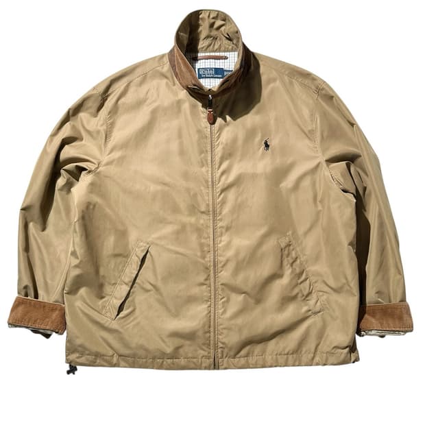 폴로 랄프로렌 코듀로이 카라 폴리쉘 블루종 자켓 