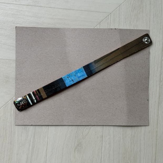 블레스 포토그래픽 레더 팔찌 (os)