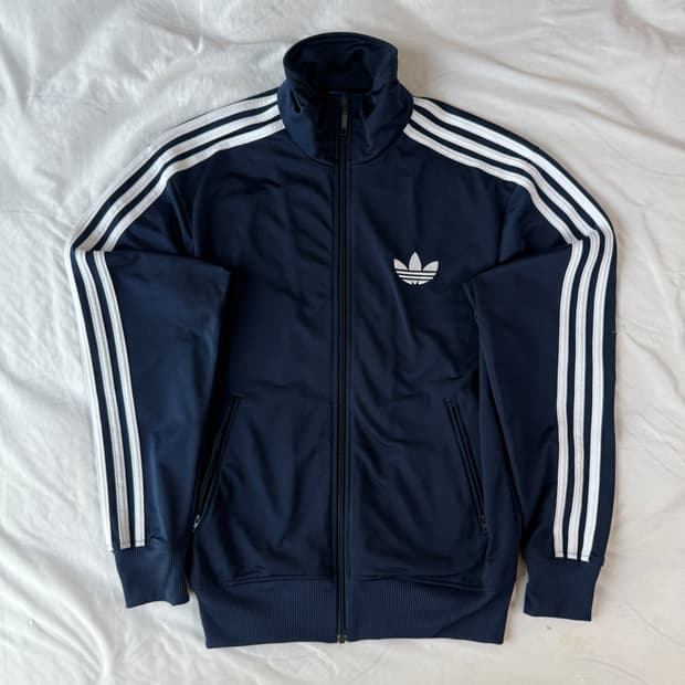 2+1) 아디다스 트랙탑 파이어버드 네이비 져지 L
