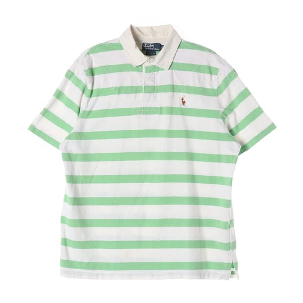 폴로 랄프로렌 스트라이프 럭비 반팔 카라티 XL