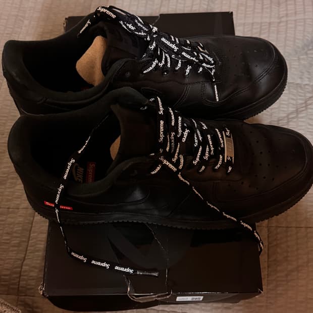 슈프림 에어포스 265 올검 트리플 블랙