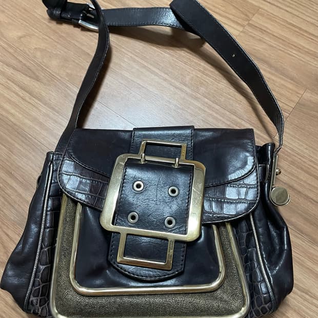 ETRO 에트로 여성 숄더백 브라운 금장 버클