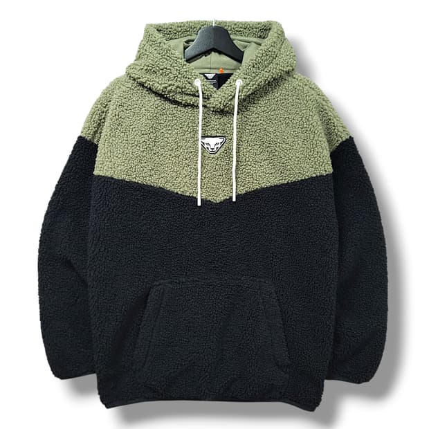 [M] 다이나핏 라이트 카키&블랙 후드 플리스